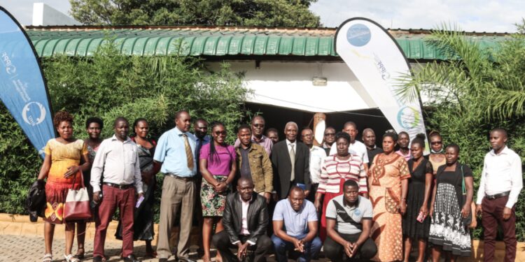 Busia district leadership and RHU staff after a review meeting in Royal Breeze Hotel Busia