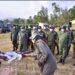 President Yoweri Museveni at Second Infantry Division at Makenke Barracks in Mbarara City.