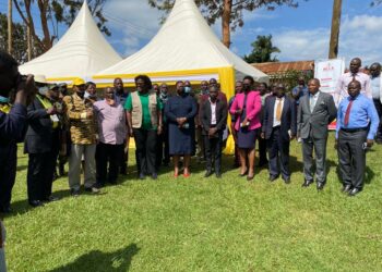 Minister Babalanda in a group photo with Kampala city stakeholders