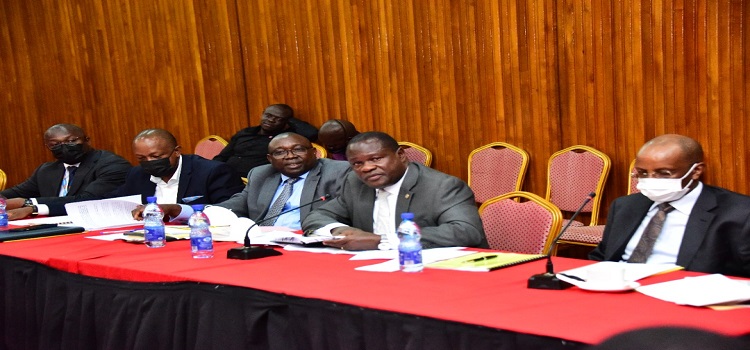 Muhakanizi (R) appearing before Cosase. On his right is Ocailap.