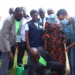 Minister Aisha Sekindi and ED NEMA planting a tree