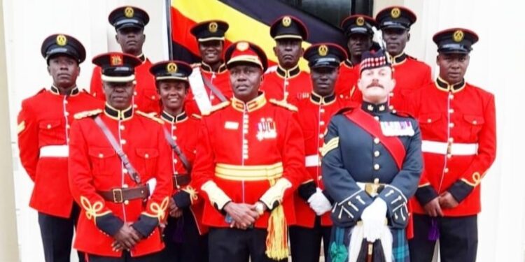 UPDF soldiers during the Jubilee Military Pageant in London