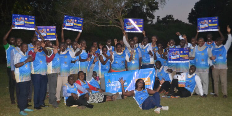 Rotary Club of Jinja Members dressed in this year’s Rotary Cancer Runing kits ahead of the event on September 4th 2022.PHOTO BY ANDREW ALIBAKU.