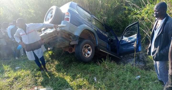 The Toyota Prado, the late Yesse Mubangizi Kamanyire was travelling in