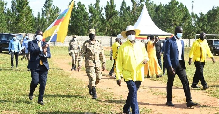 President Yoweri Museveni in Soroti