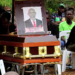 Mourners at the send off ceremony of the elder who was shot dead by UPDF soldiers