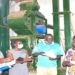 MPs on the committee in one of the coffee factories in Kalungu