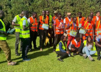 Boda boda Cyclists after the training at Summer Gardens Mukono