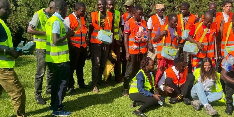 Boda boda Cyclists after the training at Summer Gardens Mukono