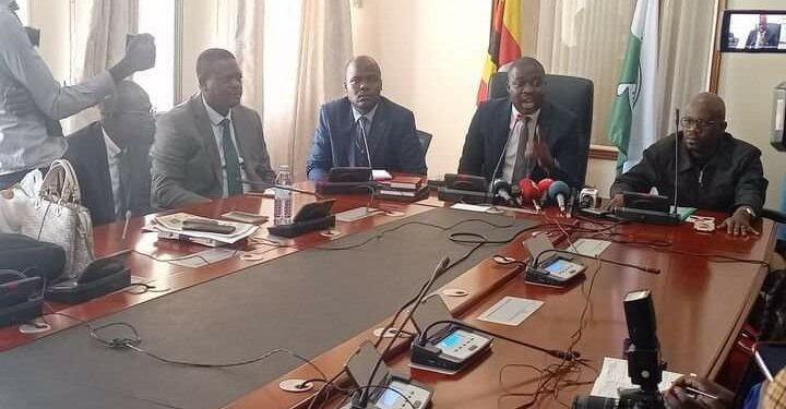 DP MPs addressing the media on Thursday