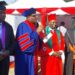 Jjumba Lubowa Aligaweesa and Prof. Wassajja Kiwanuka in the middle at a graduation function at Kigo