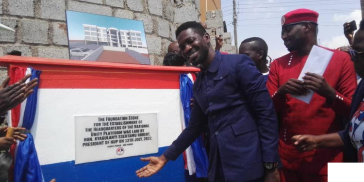Bobi Wine Unveils NUP's new headquarters construction site in Makerere-Kavule