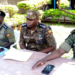 Security commanders during a press briefing