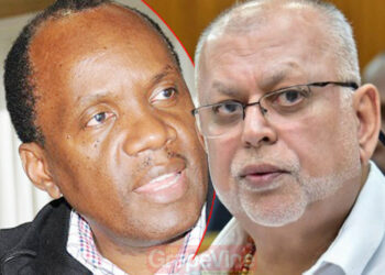 Business men Patrick Bitature and Sudir Ruparelia