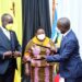 Government Chief Whip Hamson Obua, Prime Minister Robinah Nabbanja and Deputy Speaker Thomas Tayebwa