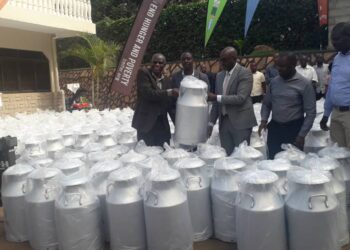 Heifer International giving out milk cans to dairy cooperatives