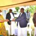 Minister Babalanda delivering President Museveni’s condolence message to the family of the late Prince Nkoobe