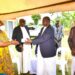 Minister Babalanda delivering President Museveni’s condolence message to the family of the late Prince Nkoobe