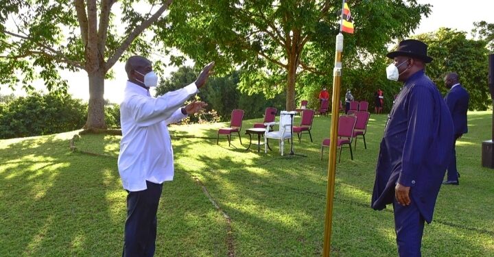 President Yoweri Museveni meets former President of Nigeria Goodluck Jonathan