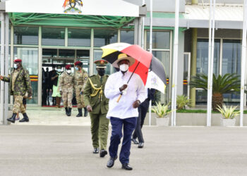 President Museveni leaves for Juba South Sudan. Tuesday Aug 30. PPU Photo
