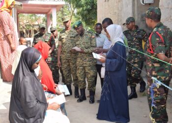 UPDF-TPDF-and-health-officials-conduct-public-health-education-to-households-in-Mpandae-village-in-Zanzibar-as-part-of-4th-EAC-CIMIC-week