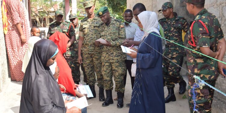 UPDF-TPDF-and-health-officials-conduct-public-health-education-to-households-in-Mpandae-village-in-Zanzibar-as-part-of-4th-EAC-CIMIC-week