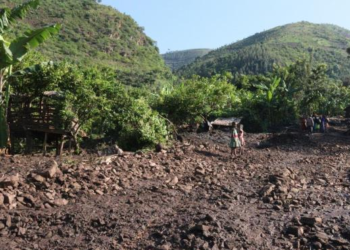 Destructions caused by  mudslides