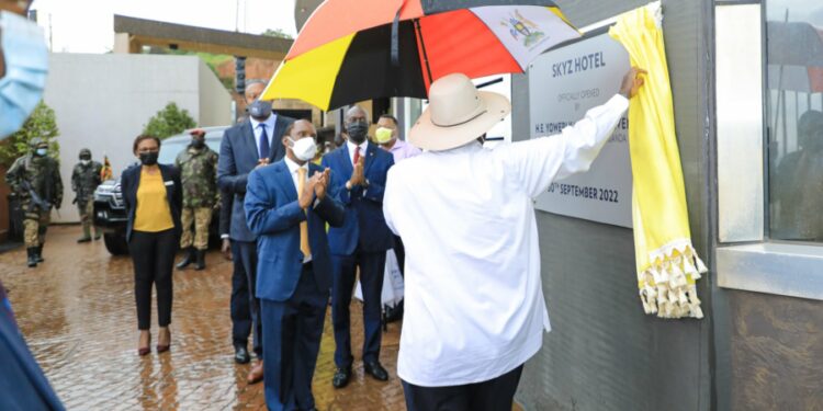 President Yoweri Museveni launches Skyz Hotel Naguru