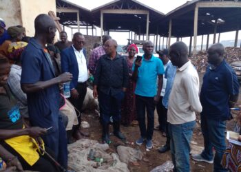 Jinja city leaders with Local Government Minister Raphael Magyezi recently