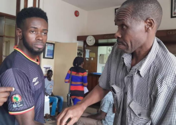 Kasagga( left ) at Buganda road court