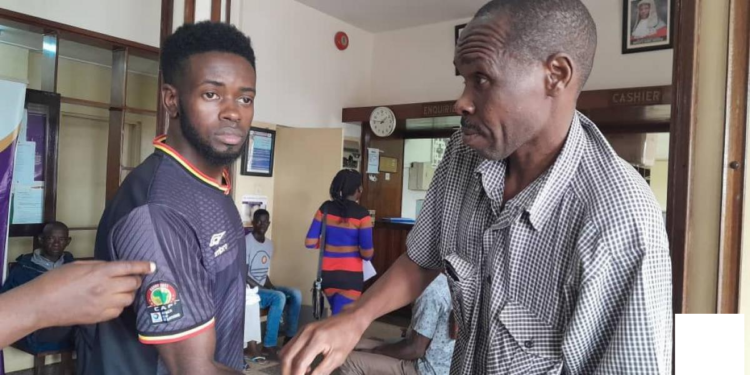 Kasagga( left ) at Buganda road court