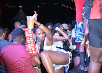 Revelers enjoying themselves during Nyege Nyege festival