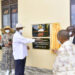 President Museveni accompanied by First Lady Janet Museveni officially commission Radio7 (seveni) owned by Balaam Barugahare in Masindi Municipality on Saturday. PPU Photo.