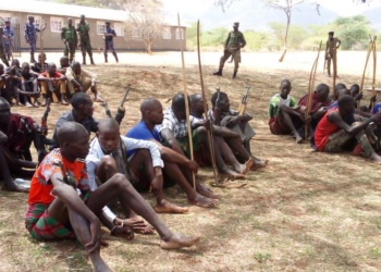 Some of the arrested warriors