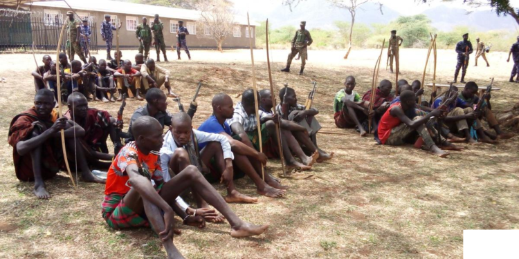 Some of the arrested warriors