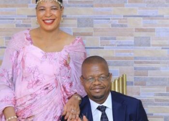 Speaker Among with husband Moses Magogo