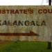 Kalangala Magistrates court sign post