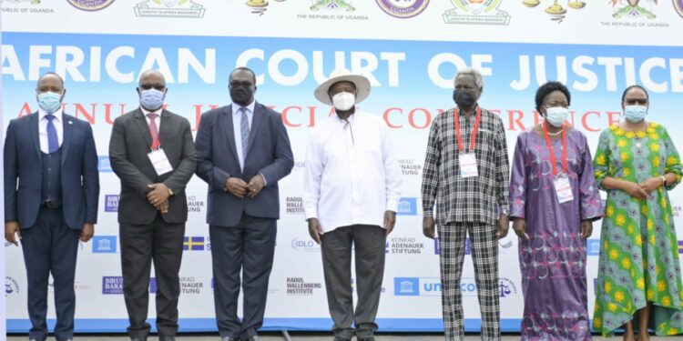 President Yoweri Museveni at the EACJ Judicial Conference