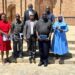 Msgr. Castro Adeti, Vicar General of Aura Diocese, representing the Bishop, Cente-Tech CEO Dr Grace Ssekakubo and others pose for a picture (Location: Arua District)