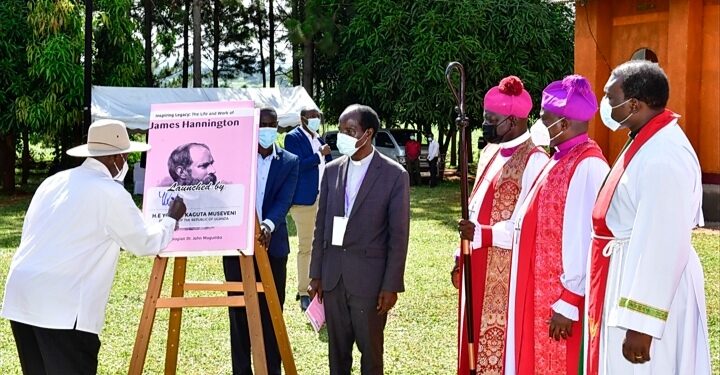 President Yoweri Museveni launches book about Bishop James Hannington during Bishop Hannington Memorial Day Celebrations