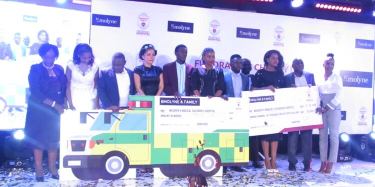 UK-based Ugandan entrepreneur Emolyne donates fully equipped ambulance to Whisper's Magical Hospital in Jinja