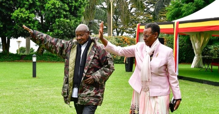 President Museveni with First Lady Janet Museveni at the National Prayer Breakfast