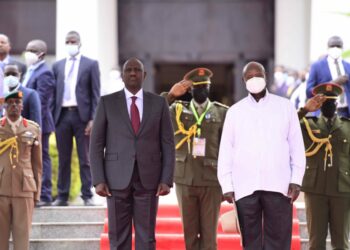 Kenyan President H.E William Ruto arrives ahead of Uganda @60 Independence celebrations - Entebbe Airport