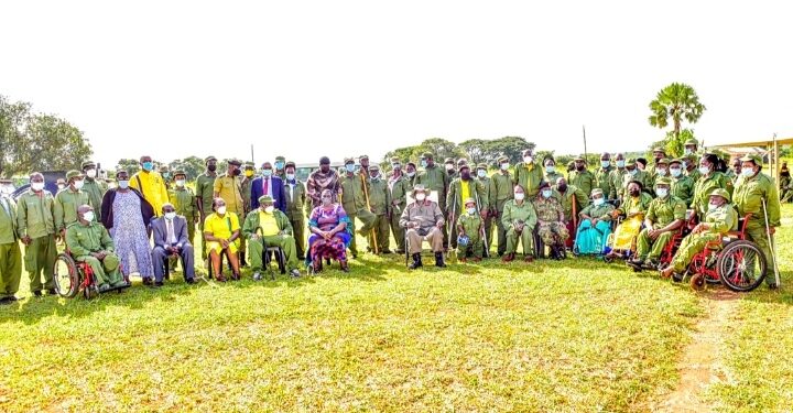 President Yoweri Museveni at NALI,  Kyankwanzi on Tuesday.