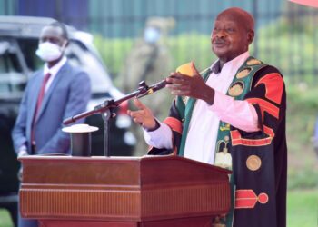 President Yoweri Museveni at Makerere University 100 years celebrations event