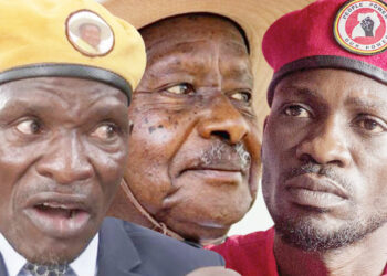 Tamale Mirundi,  President Museveni and Bobi Wine