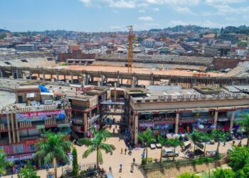 Nakivubo-stadium-from-an-aerial-view-of-downtown-Kampala