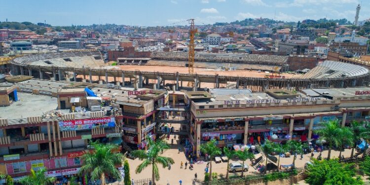 Nakivubo-stadium-from-an-aerial-view-of-downtown-Kampala