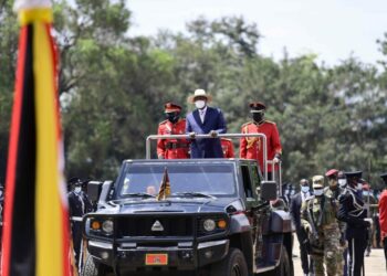 President Yoweri Museveni during Uganda @60 Independence celebrations - Kololo Airstrip