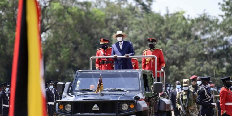 President Yoweri Museveni during Uganda @60 Independence celebrations - Kololo Airstrip